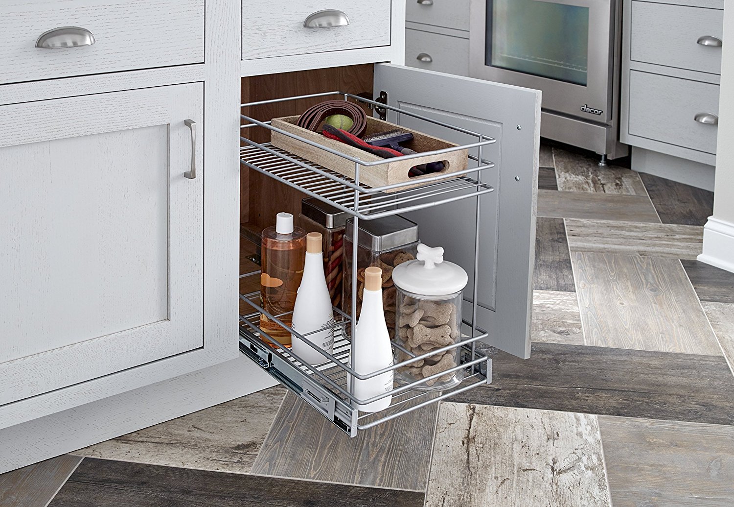 2 layer pull out basket kitchen